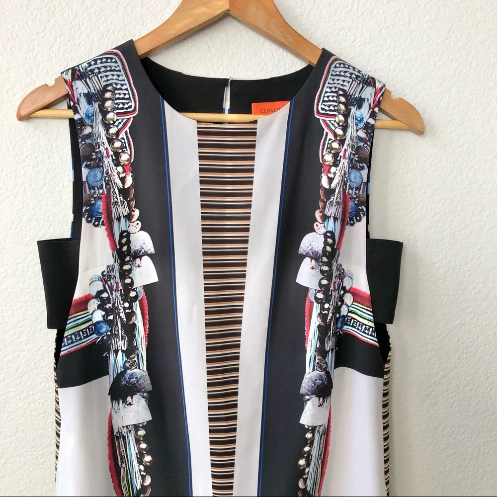Clover Canyon Ancient Parallels Mini Dress Side Openning Size XS Women's - Picture 3 of 9
